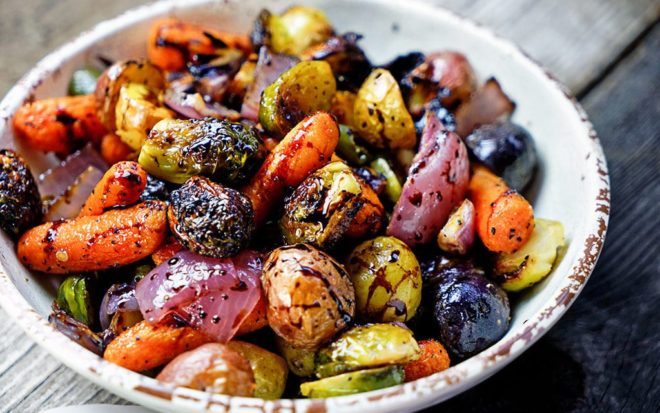 Grilled Vegetables with Balsamic Reduction