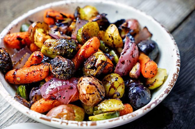 Grilled Vegetables with Balsamic Reduction